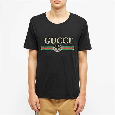 gucci fake logo tee black|gucci labels authentic.